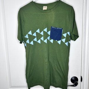 Olive Hollister T-shirt With Pocket